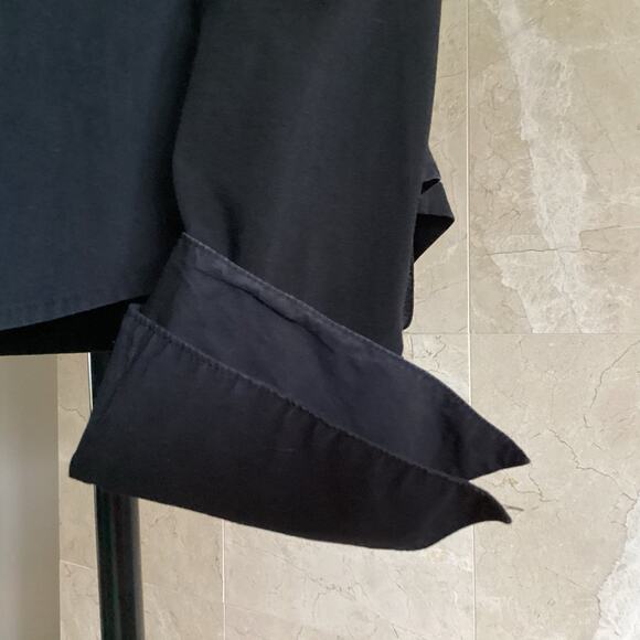 Anne Fontaine, Black Alison Button Up Top, 40 Double Collar & Cuffs Classic $350 - Picture 8 of 11